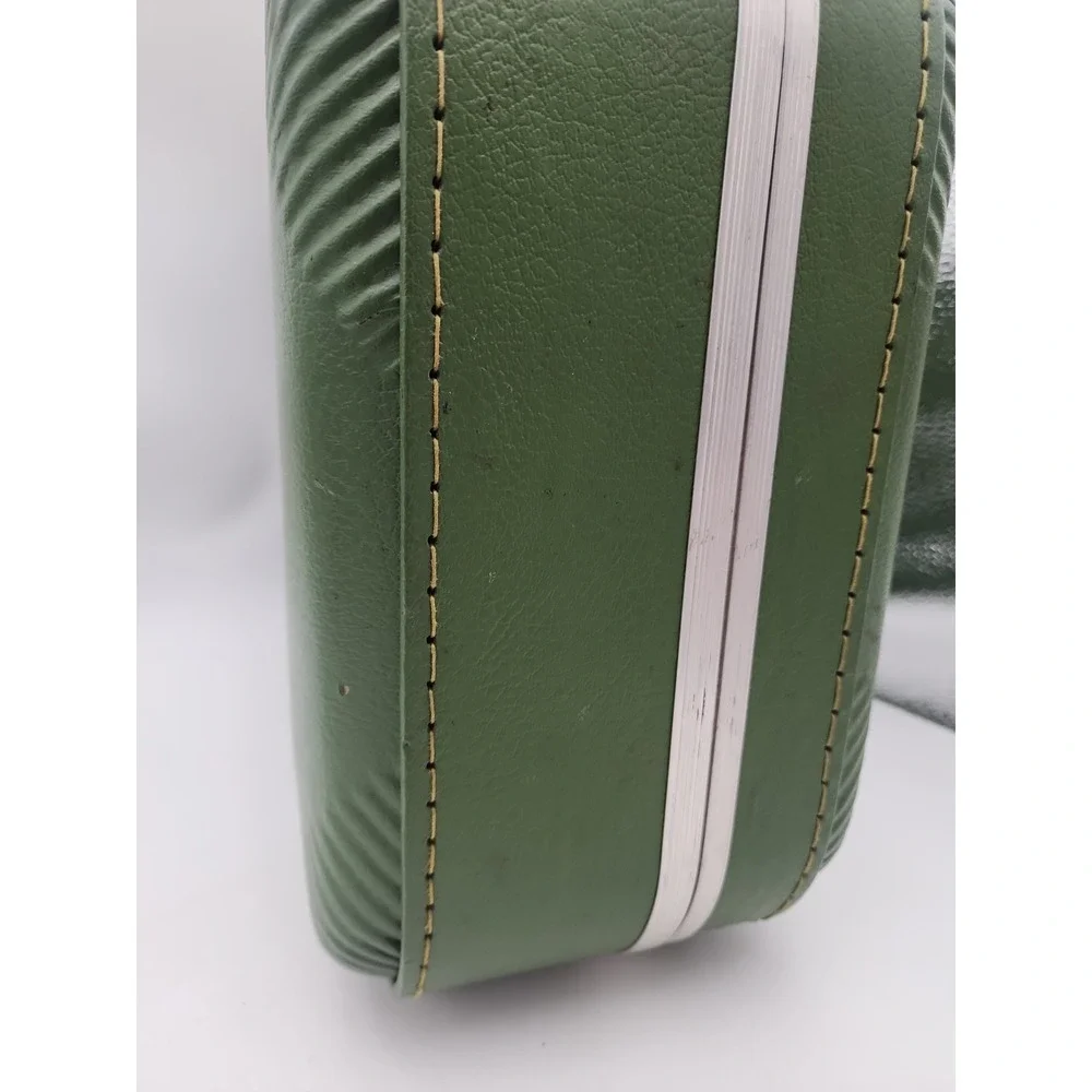 Vintage Trojan Hard Shell Weekender Luggage Suitcase Avocado Green 16